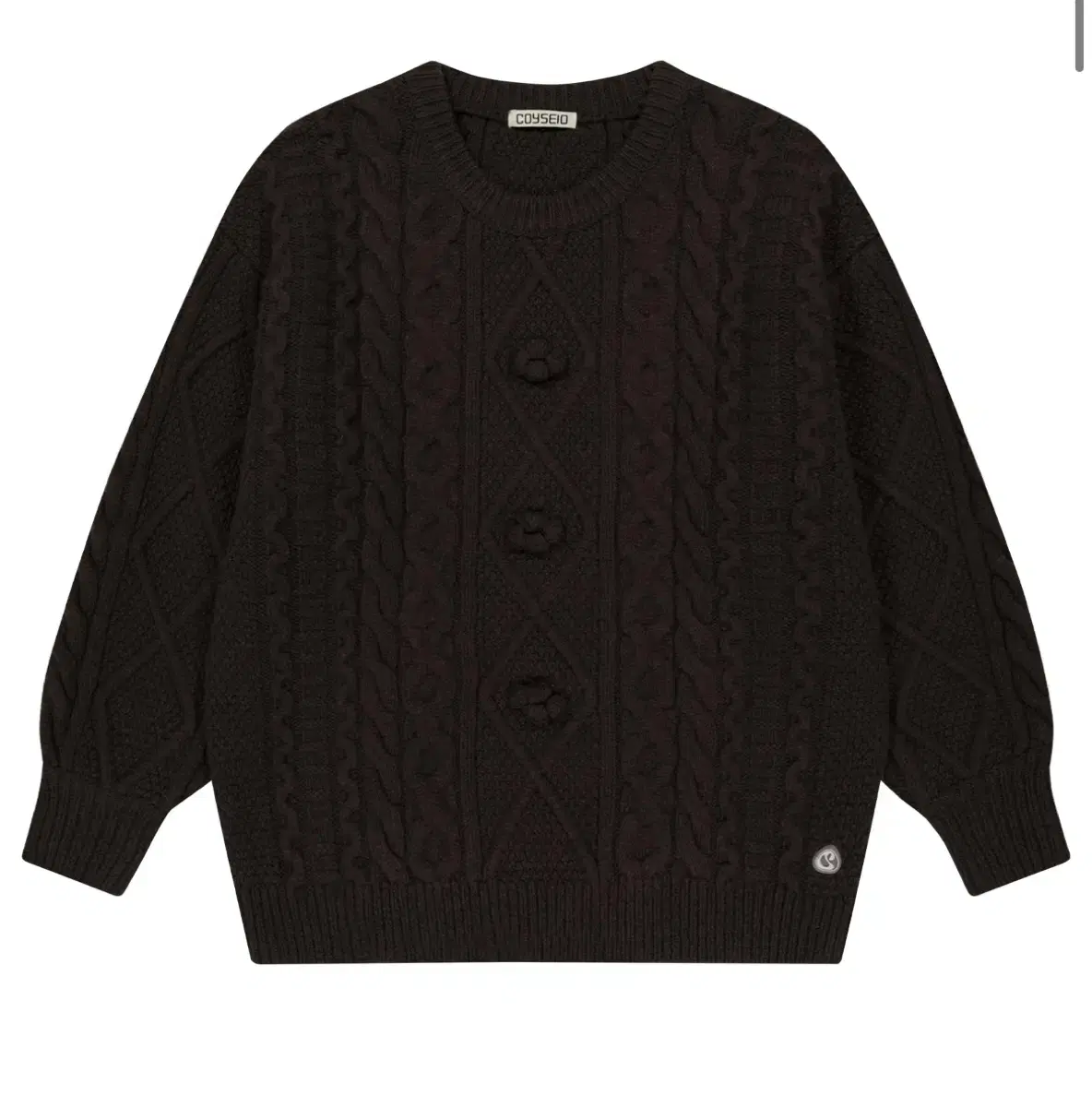 COYSEIO】 WAVE KNIT CARDIGAN : DARK BROWN 【公式通販】